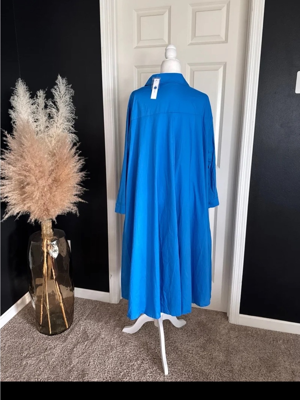NWT GoodTime USA Bold Blue High Low Shirt Dress size 1X/2X - Picture 5 of 12